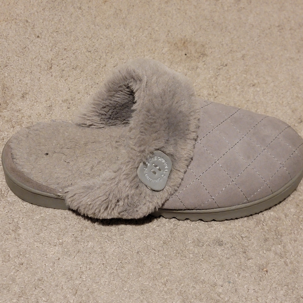 Dearfoams Slippers Gray Women's Large Size 9-10